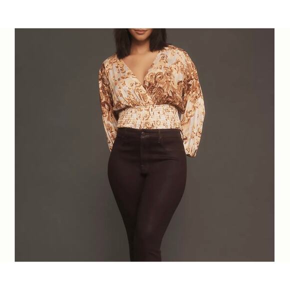 Anthropologie Tiny Valentina Long Sleeve Printed Surplice Top Size 3X Plus NWT - Picture 12 of 12